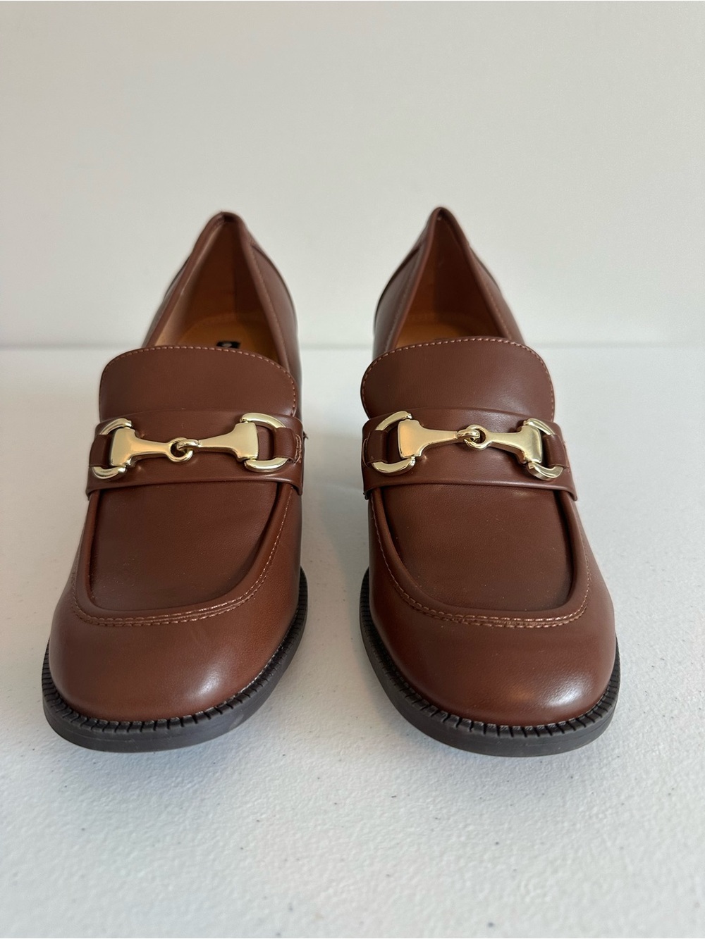 Women’s 7.5 Nine West Koolo 3 Chocolate Brown Loafers Shoes - Picture 2 of 10